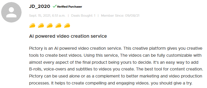 AI powered video creation with Pictory