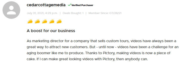 Pictory helps a marketing director boost his business