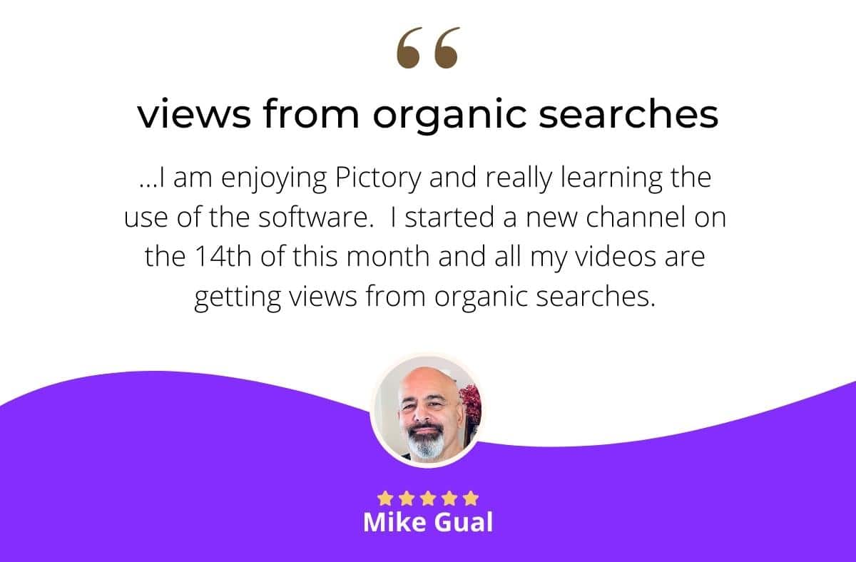 Increase organic views with Pictory's easy content creation