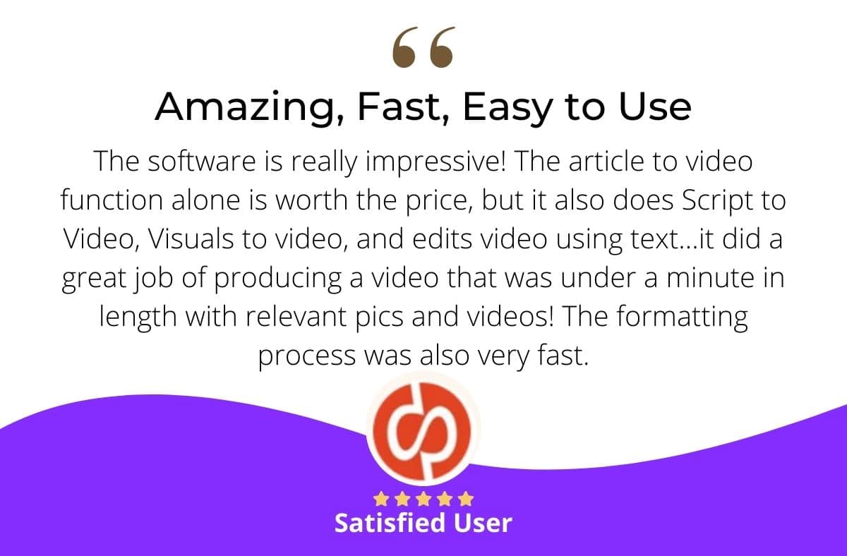 Fast and Easy to use video editor, script to video and content generation