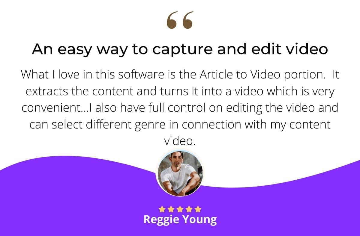 Easy way to capture and edit video - video from article