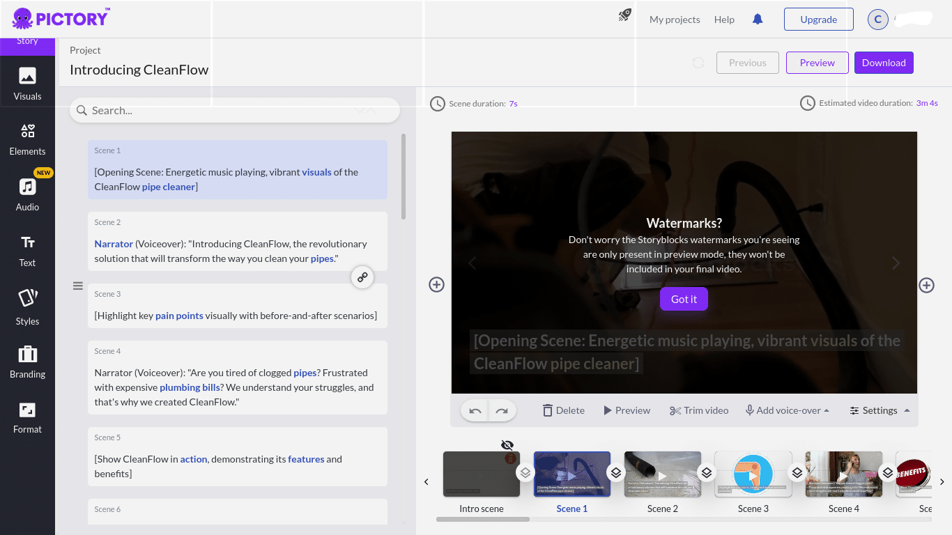 Edit AI Storyboard