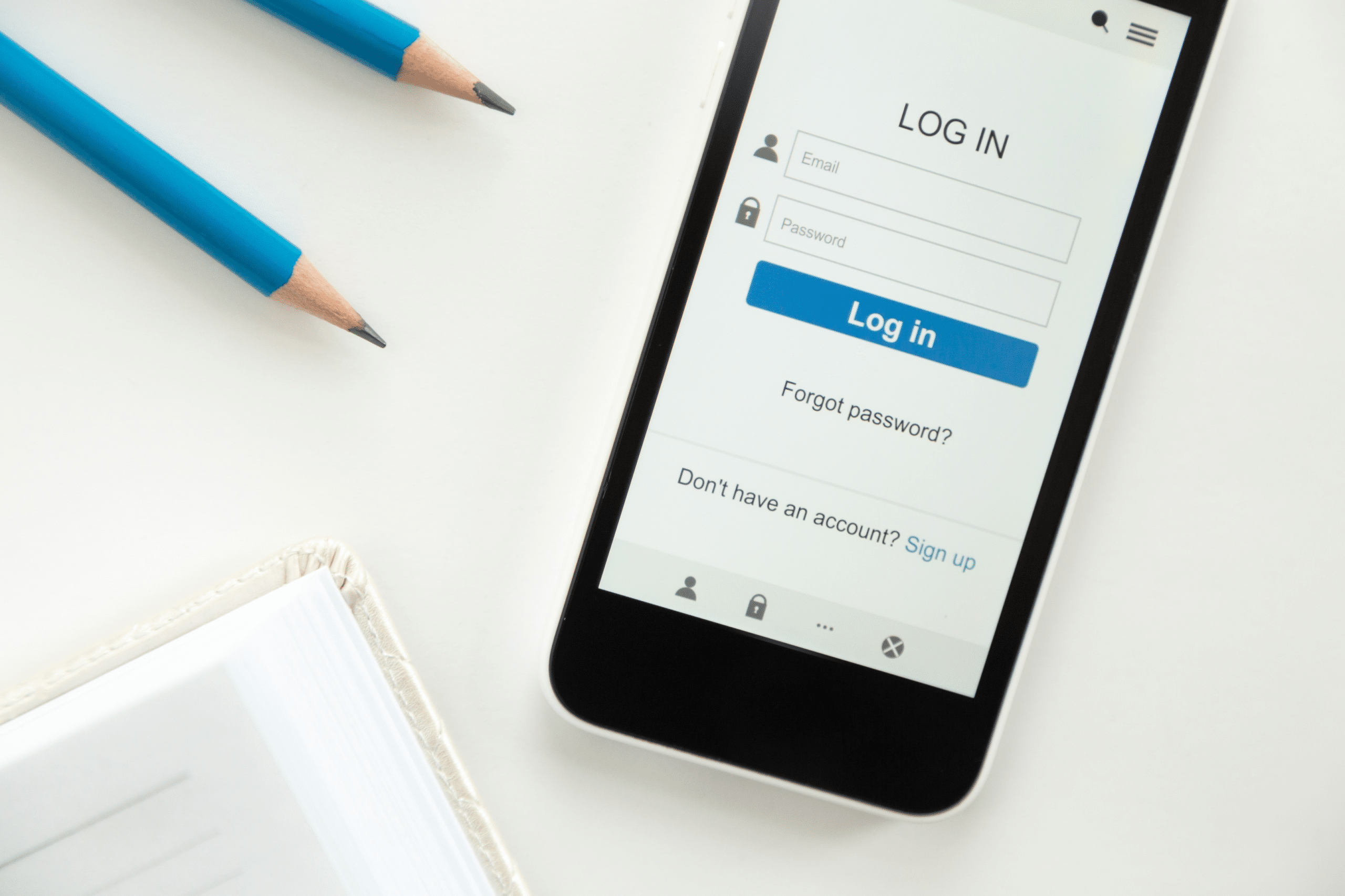 The LinkedIn sign-up and log in page 
