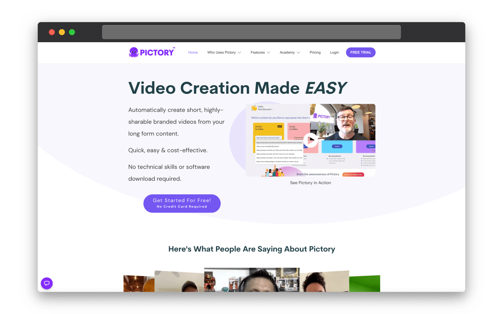 Pictory is an AI video generator that analyses your text and creates video in minutes with a vast library of licensed stock footage, ready for you to customize in our online video editor.