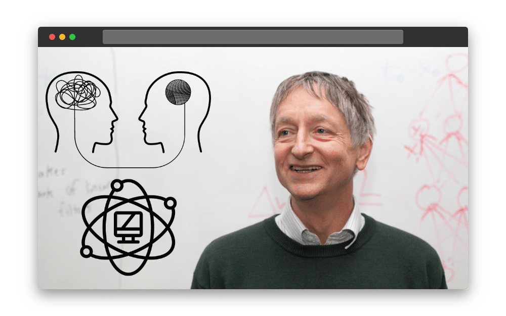 An image of cognitive psychologist and computer scientist Geoffrey Hinton.