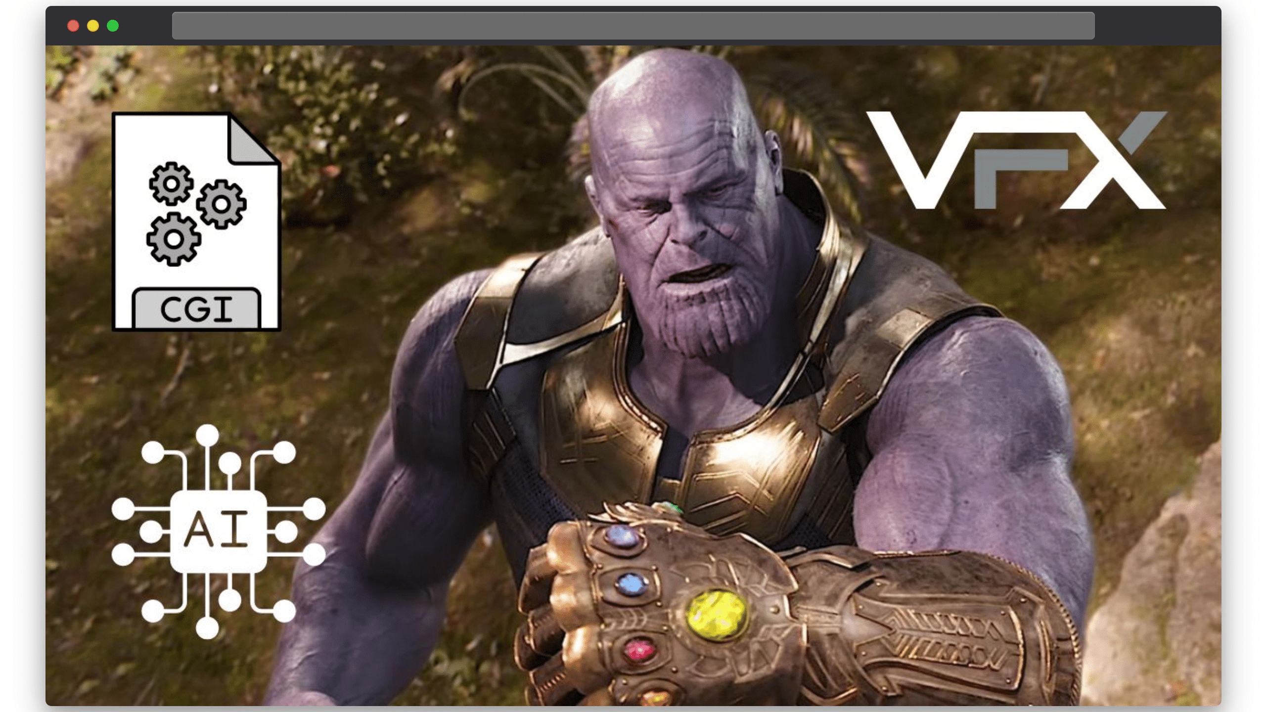 Thanos, from the Marvel Cinematic Universe