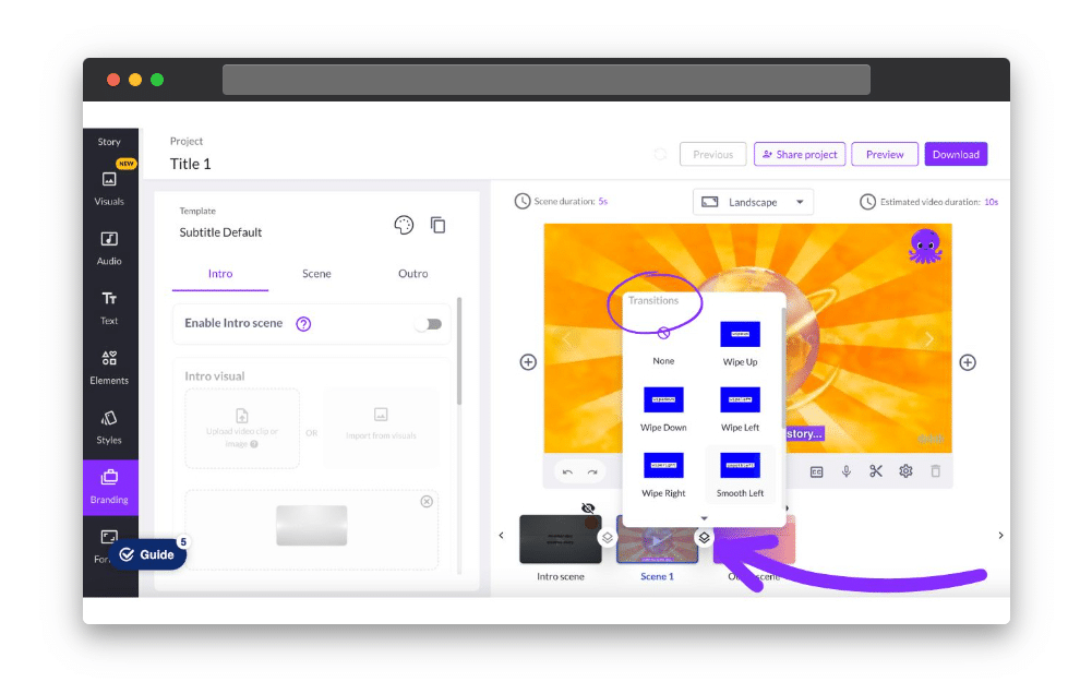 A demonstration of how easy it is to add transitions to your videos with Pictory. 