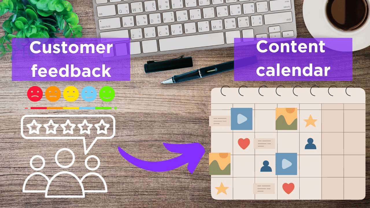 Use customer feedback to optimize your content calendar.