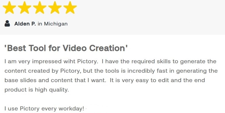 Testimonial - Pictory - Online Video Editor