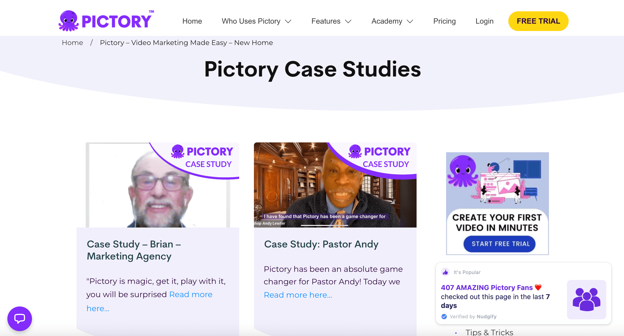 An example of a Pictory case study.