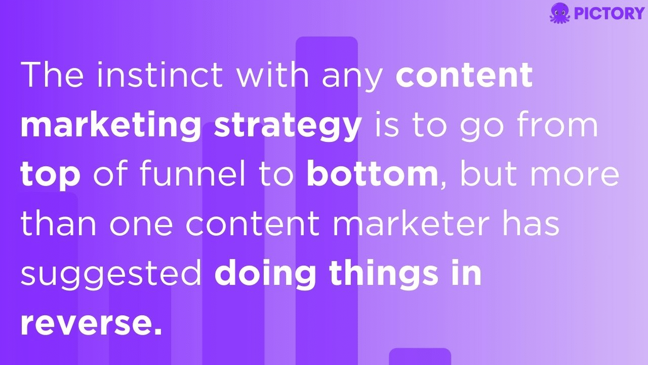 Information about the content funnel