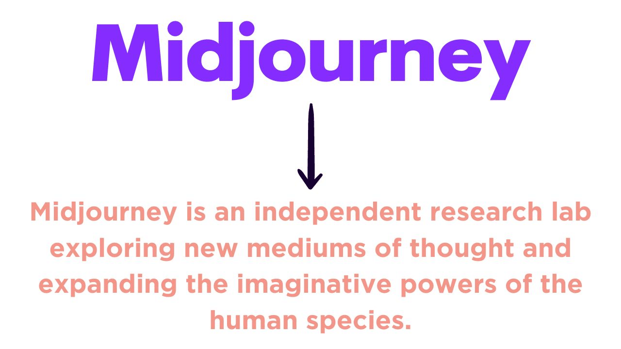 What is Midjourney?- displayed on their website.