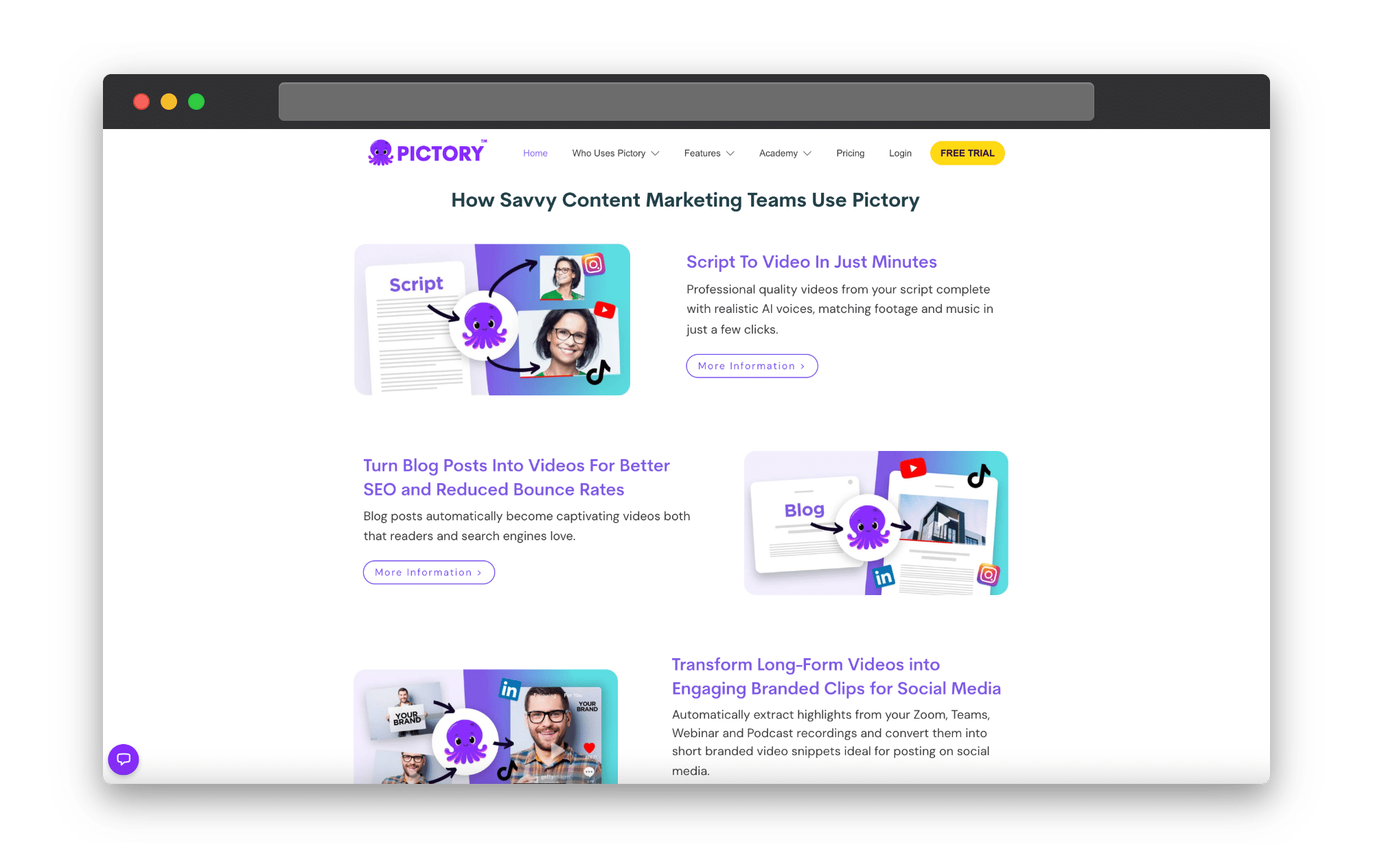 When it's time to build your video content marketing strategy, Pictory is the online video editor you need in your arsenal.