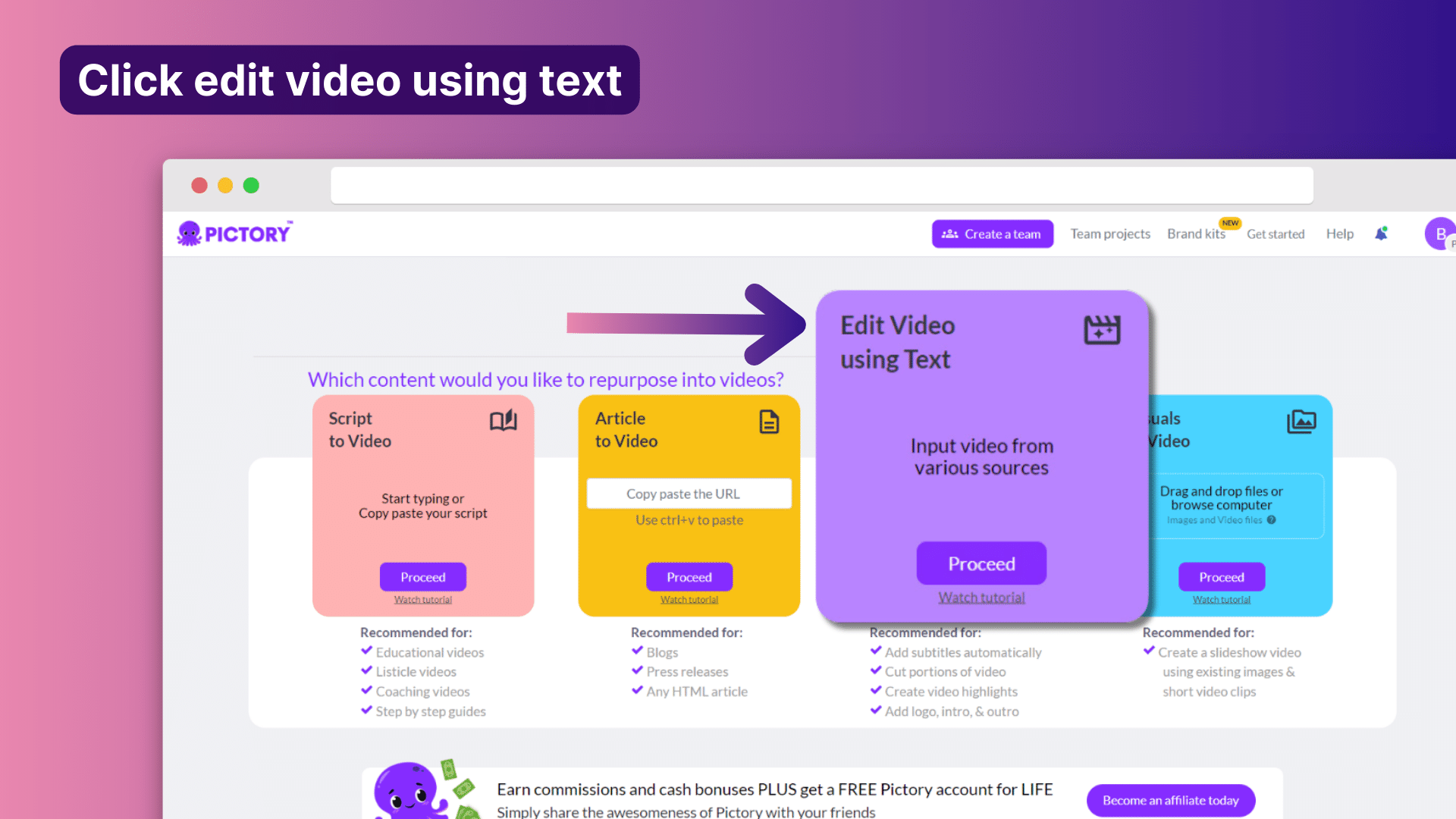 Edit Videos Using Text
