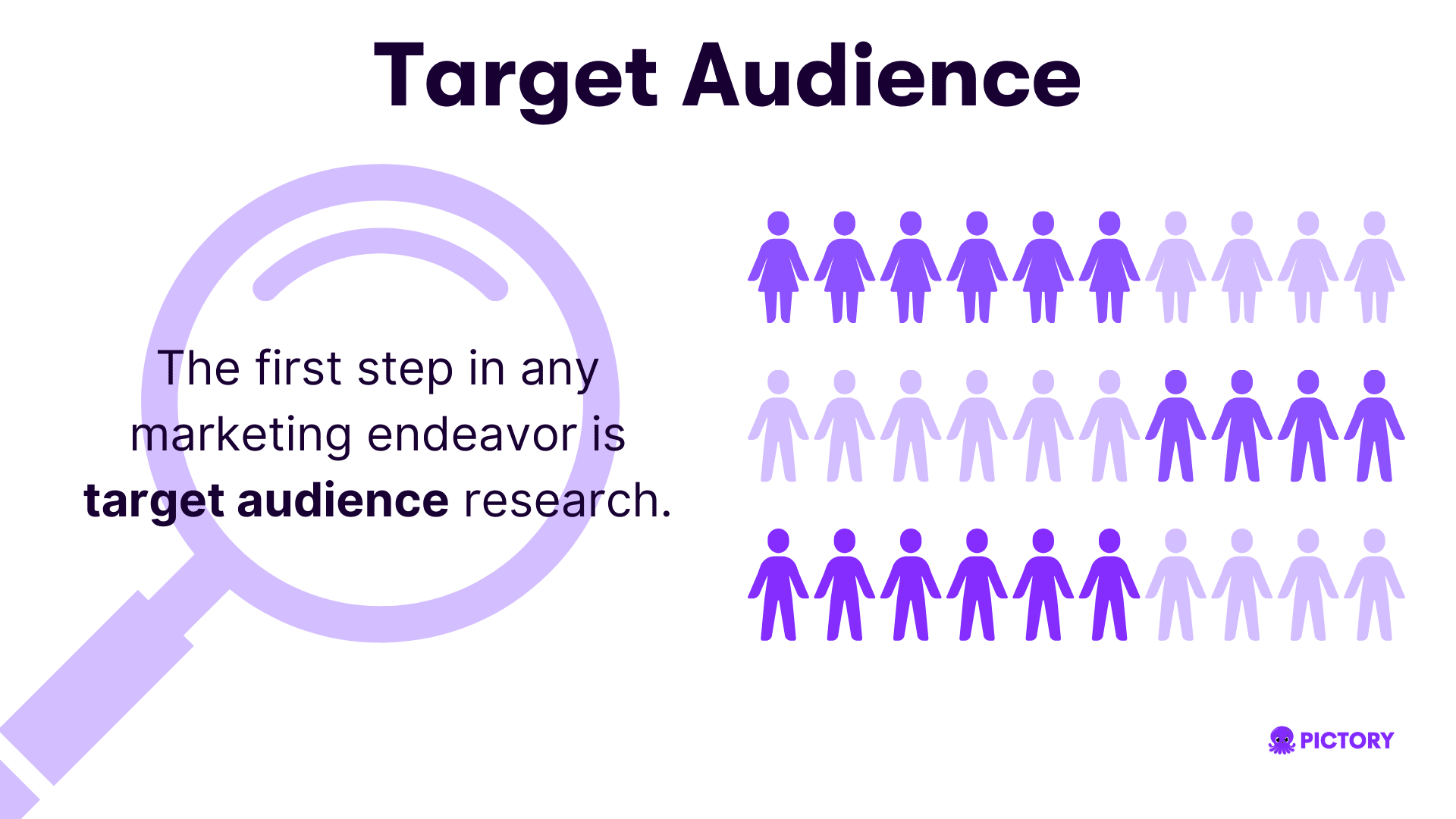 target audience infographic