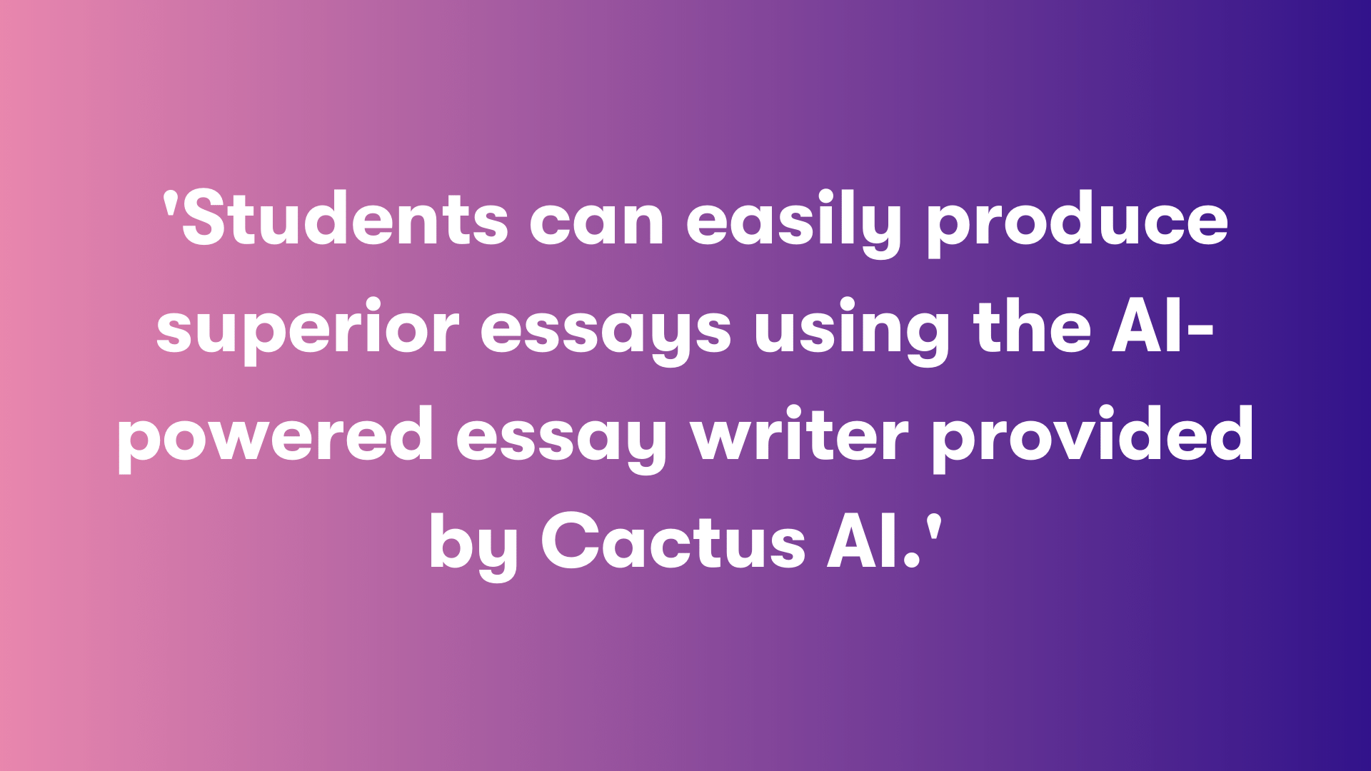 AI-Powered Essay Writing