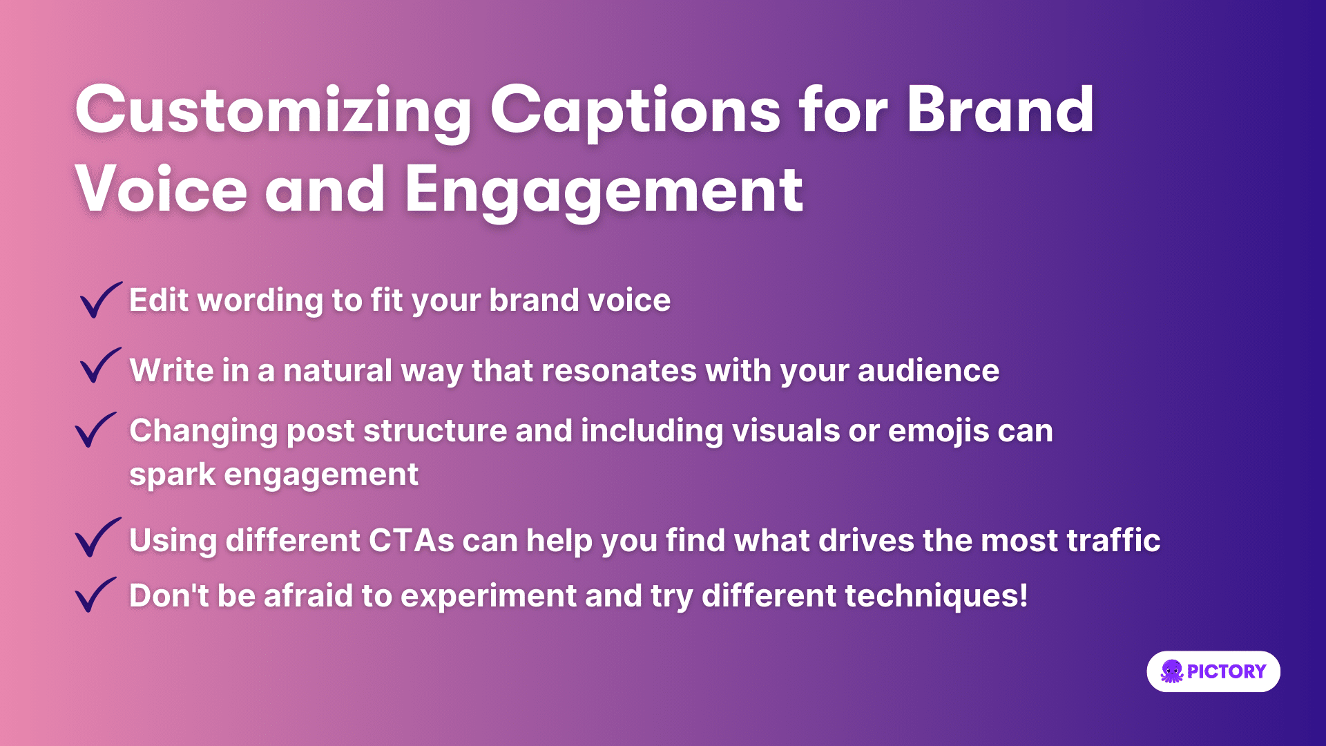 Customizing Captions for Brand Voice and Engagement