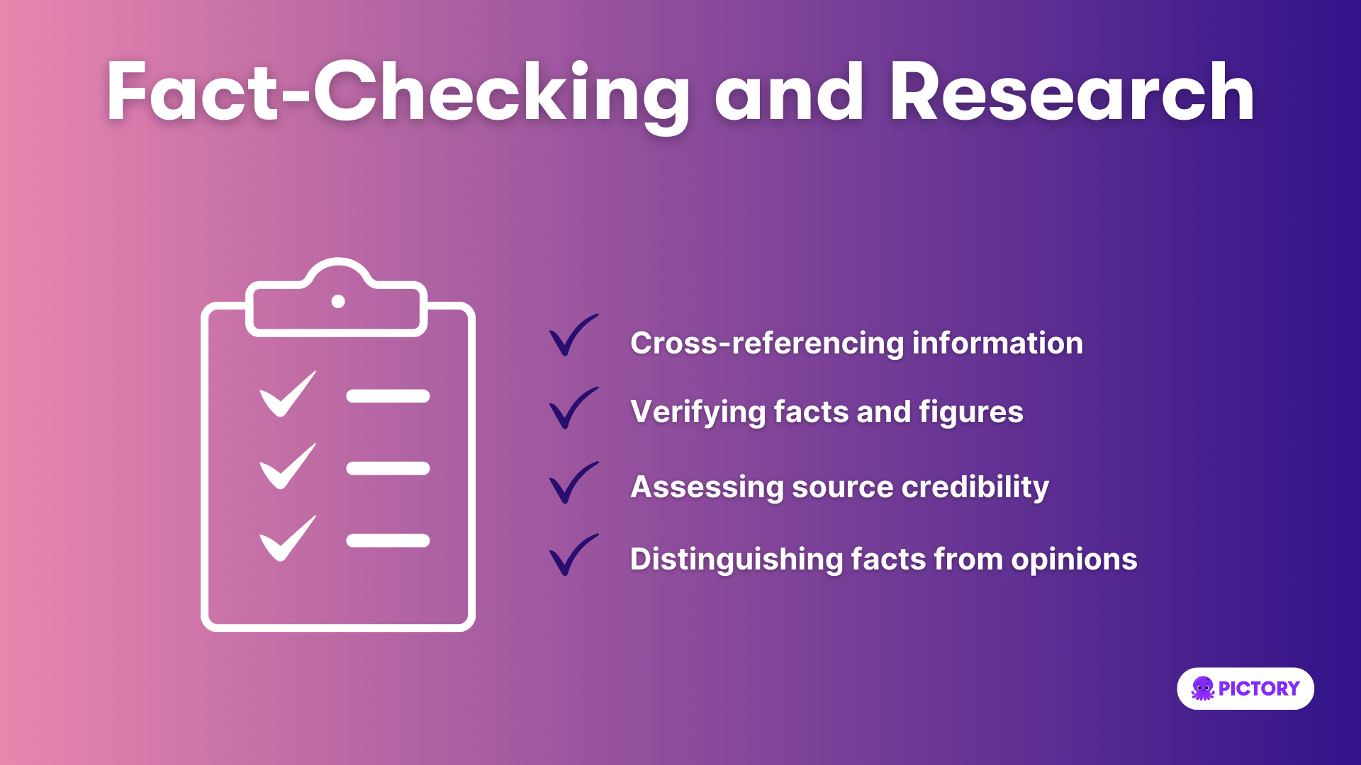Fact-Checking and Research