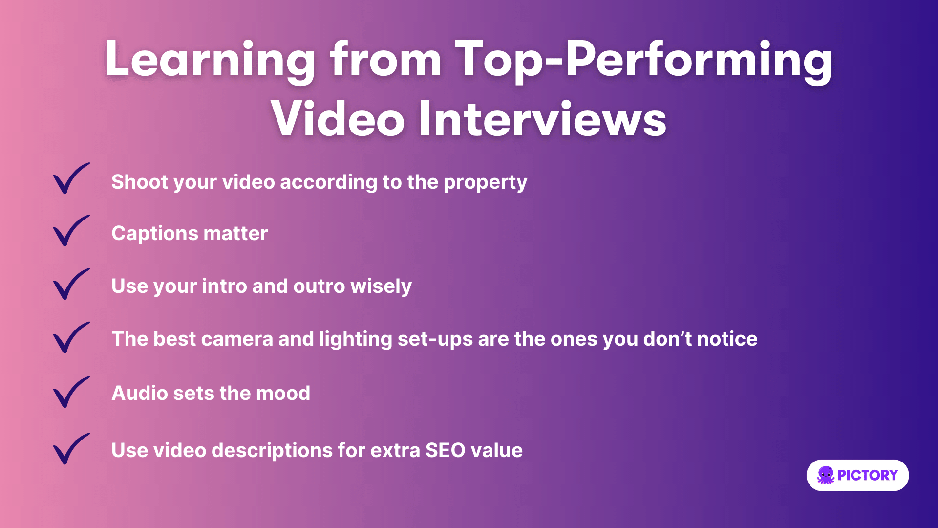 Learning from Top-Performing  Video Interviews