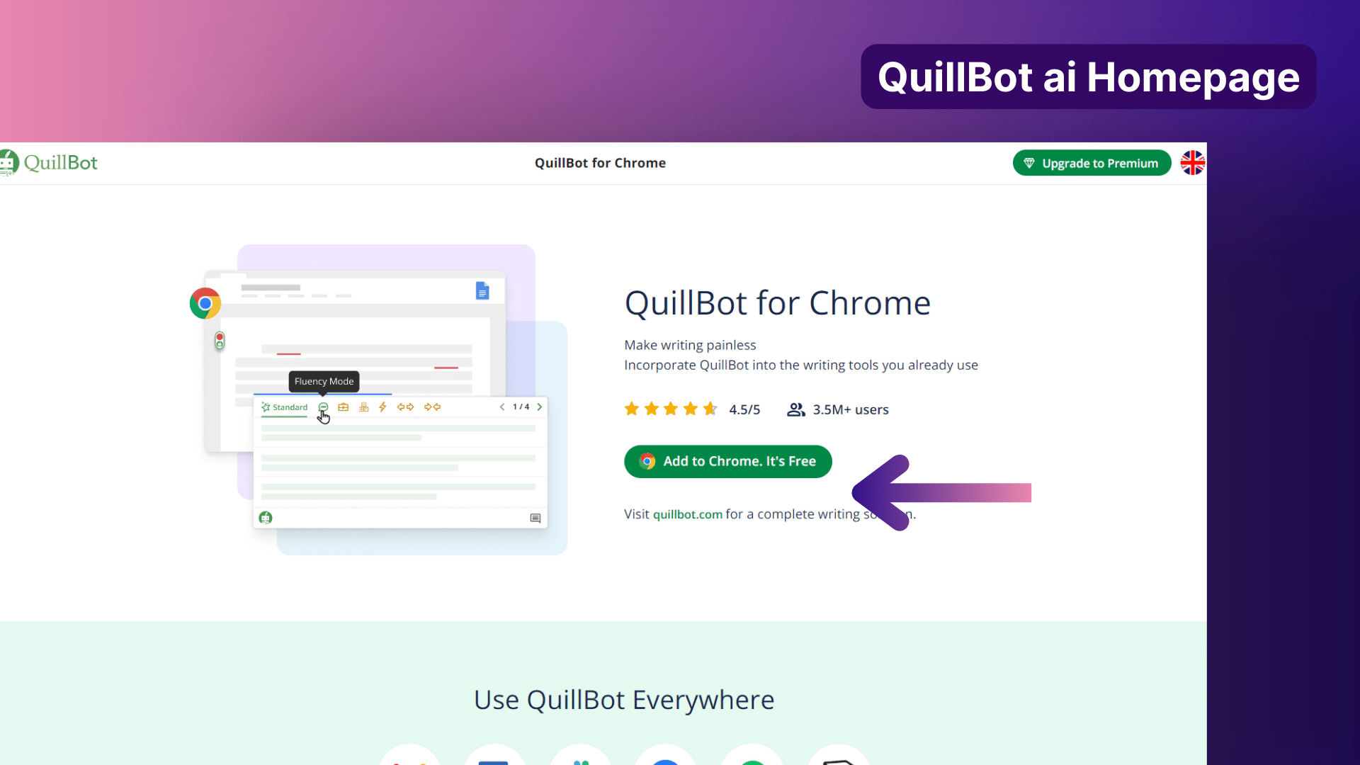 QuillBot homepage