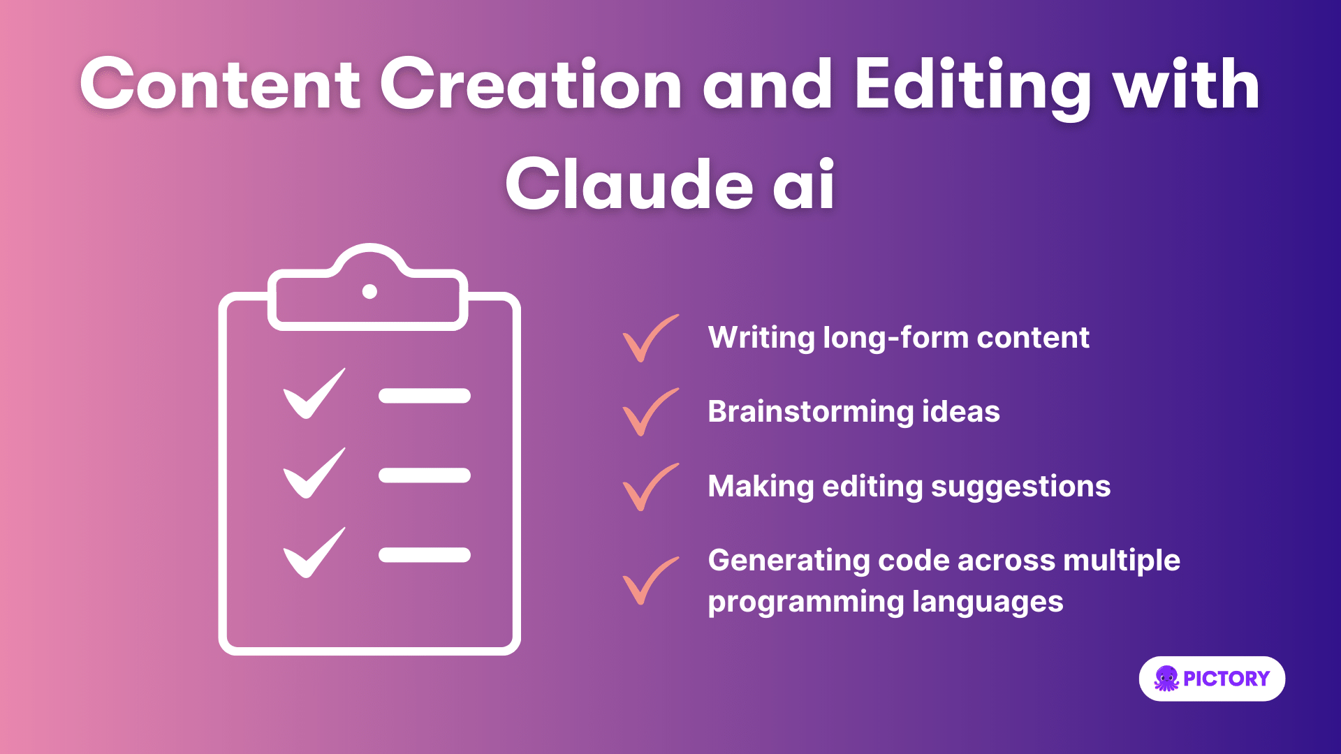 Content Creation and Editing with claude ai checklist