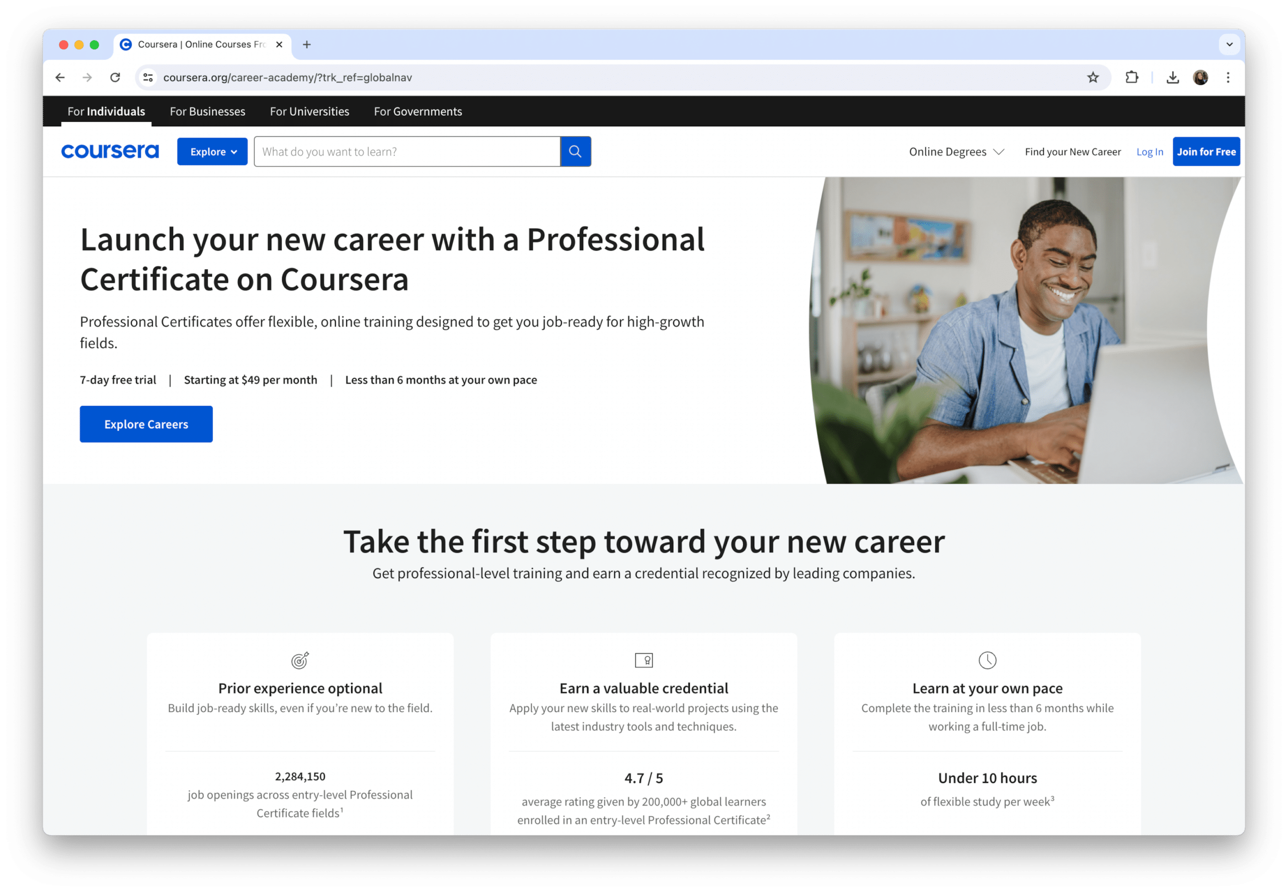 Coursera career