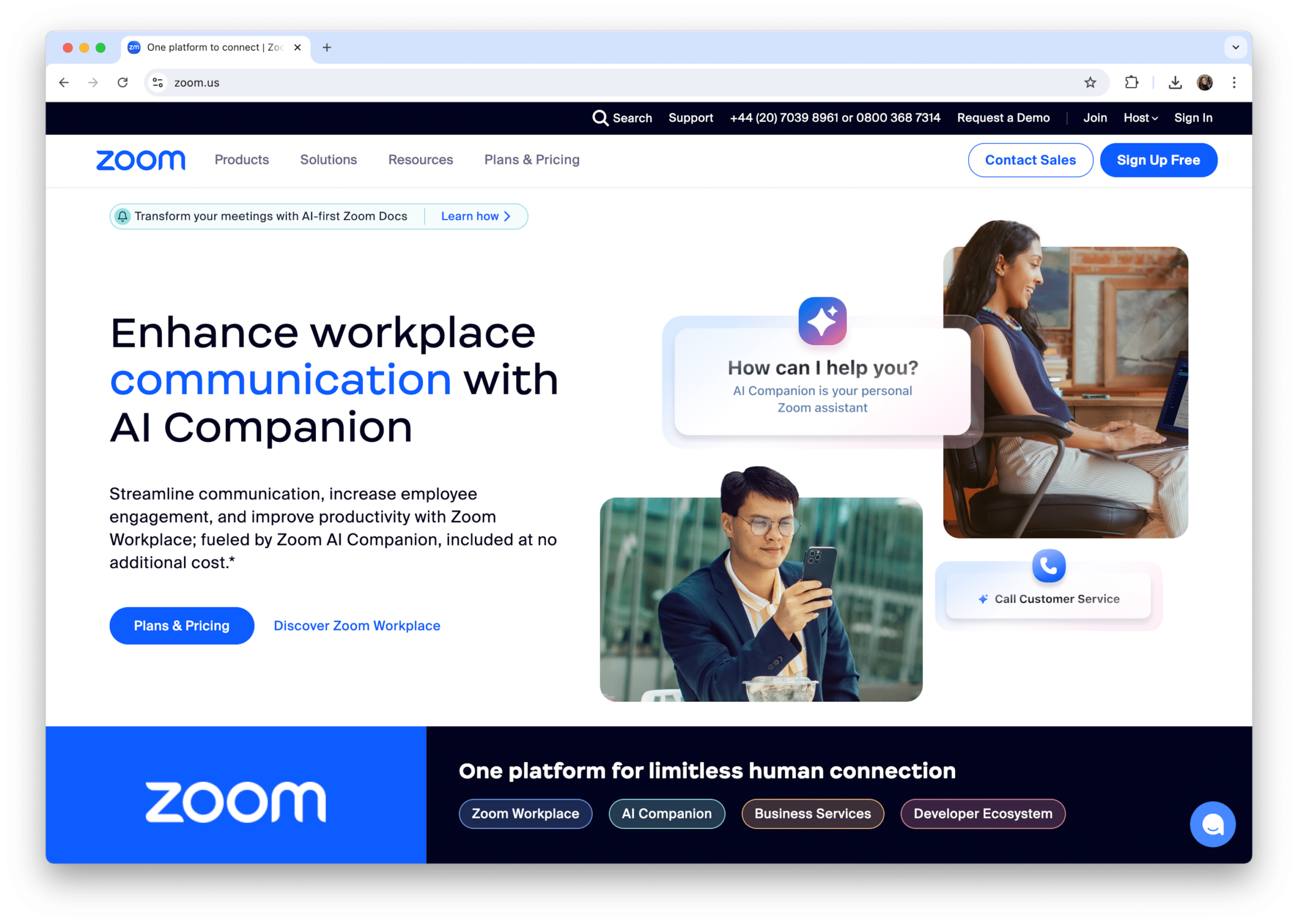 zoom home page