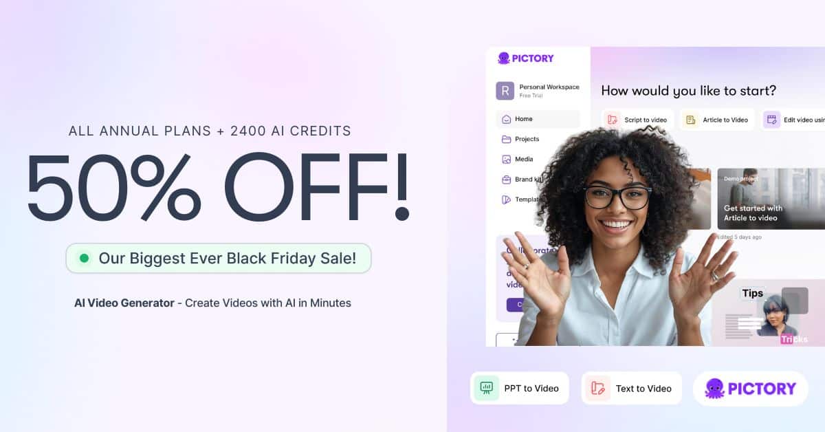 Pictory's Black Friday