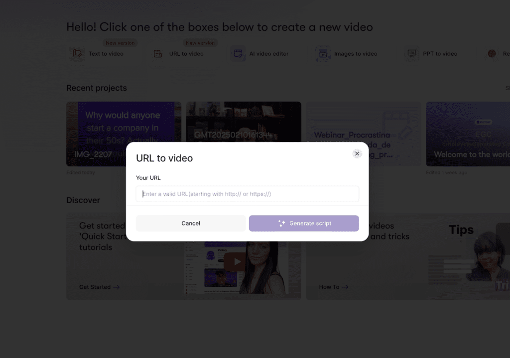 blog to video