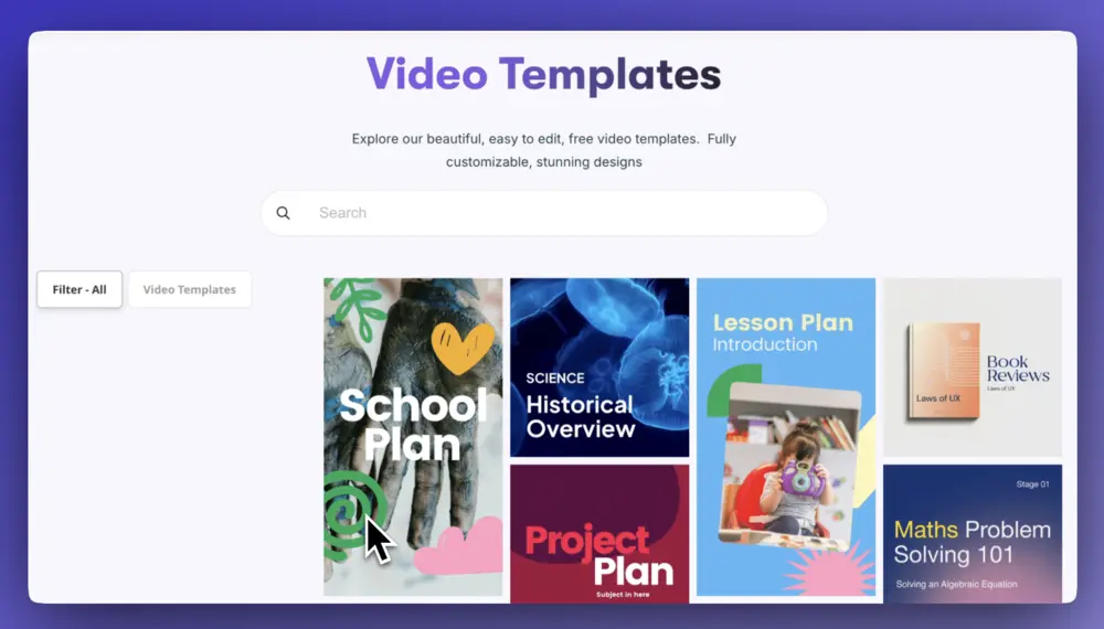 ai video templates