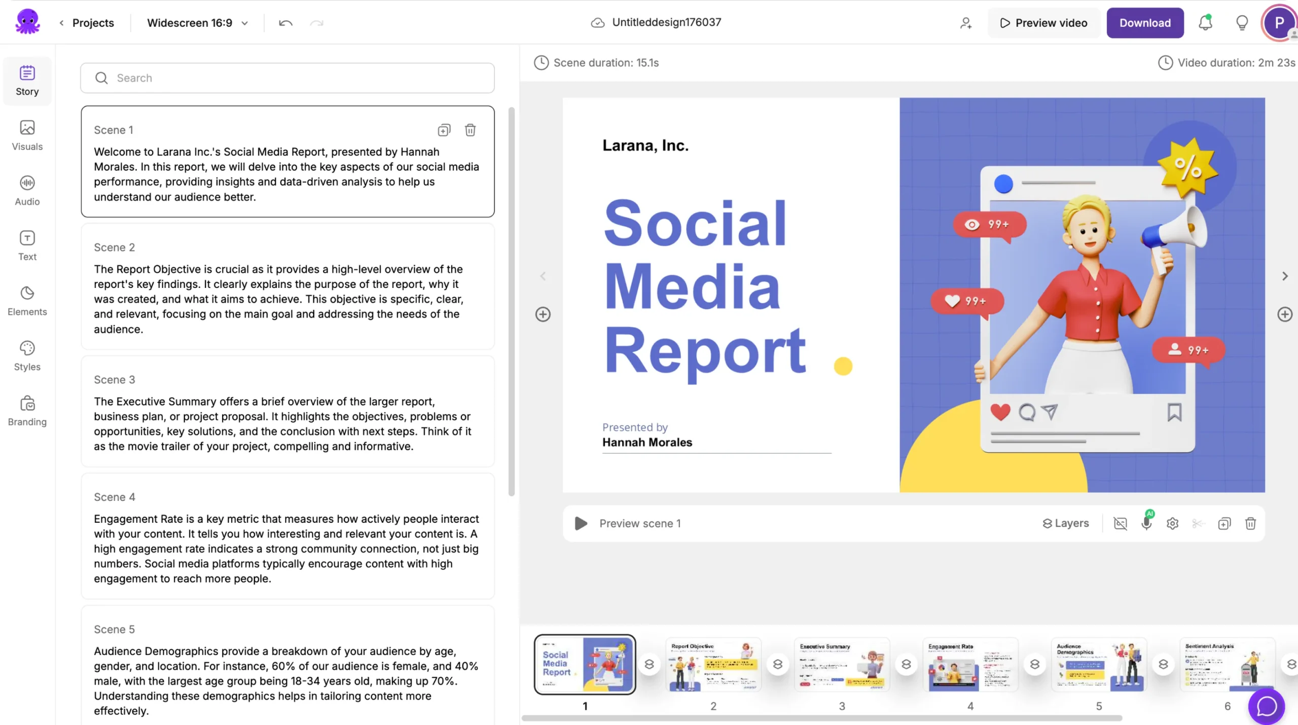 PPT to Video Story Board AI Video Editor 