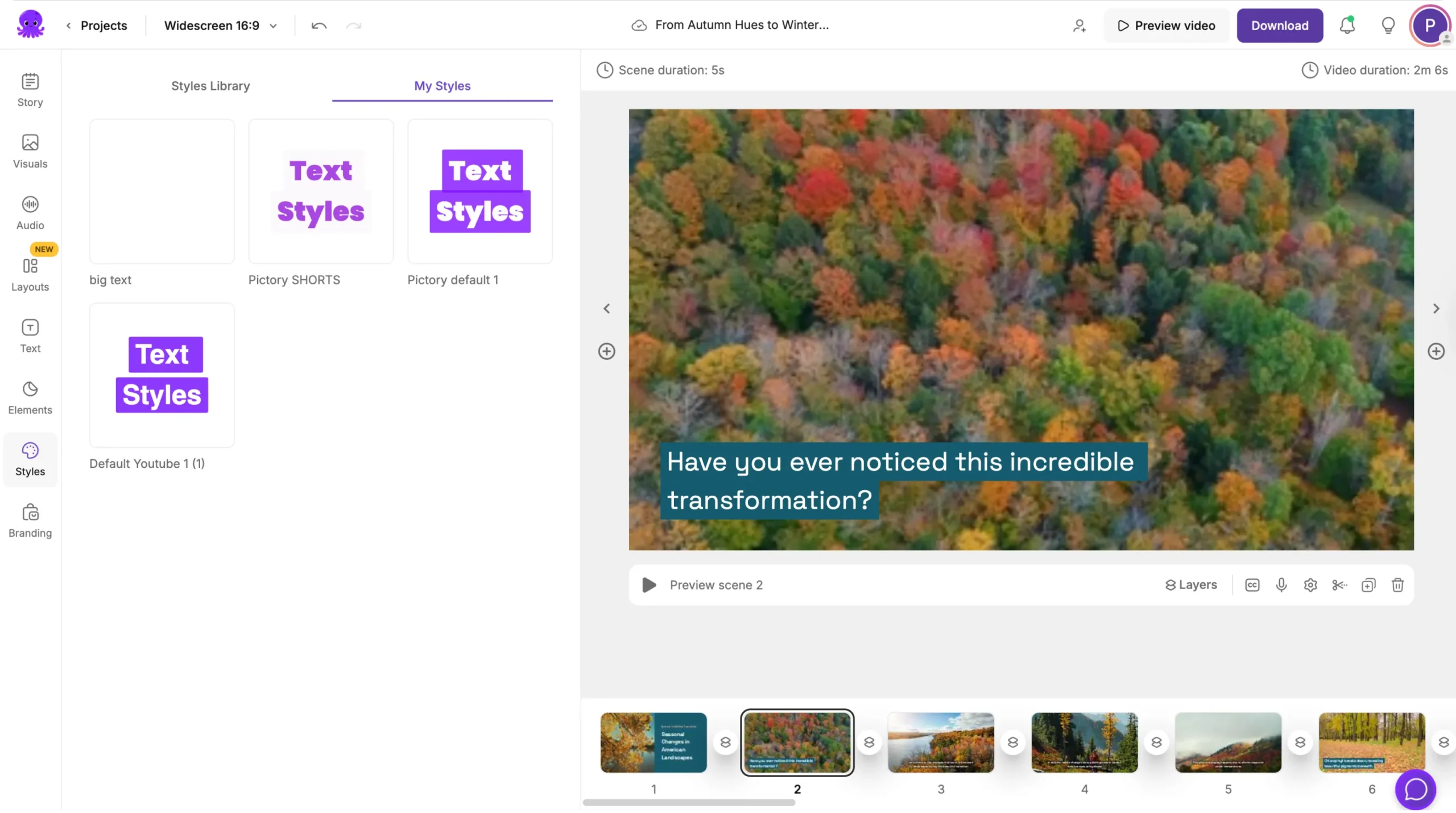 My text styles library
