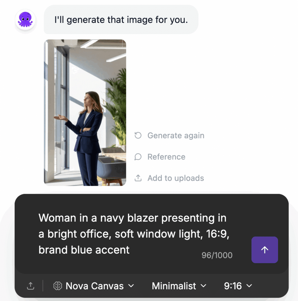 Nova Canvas, Prompt to Generate AI Images