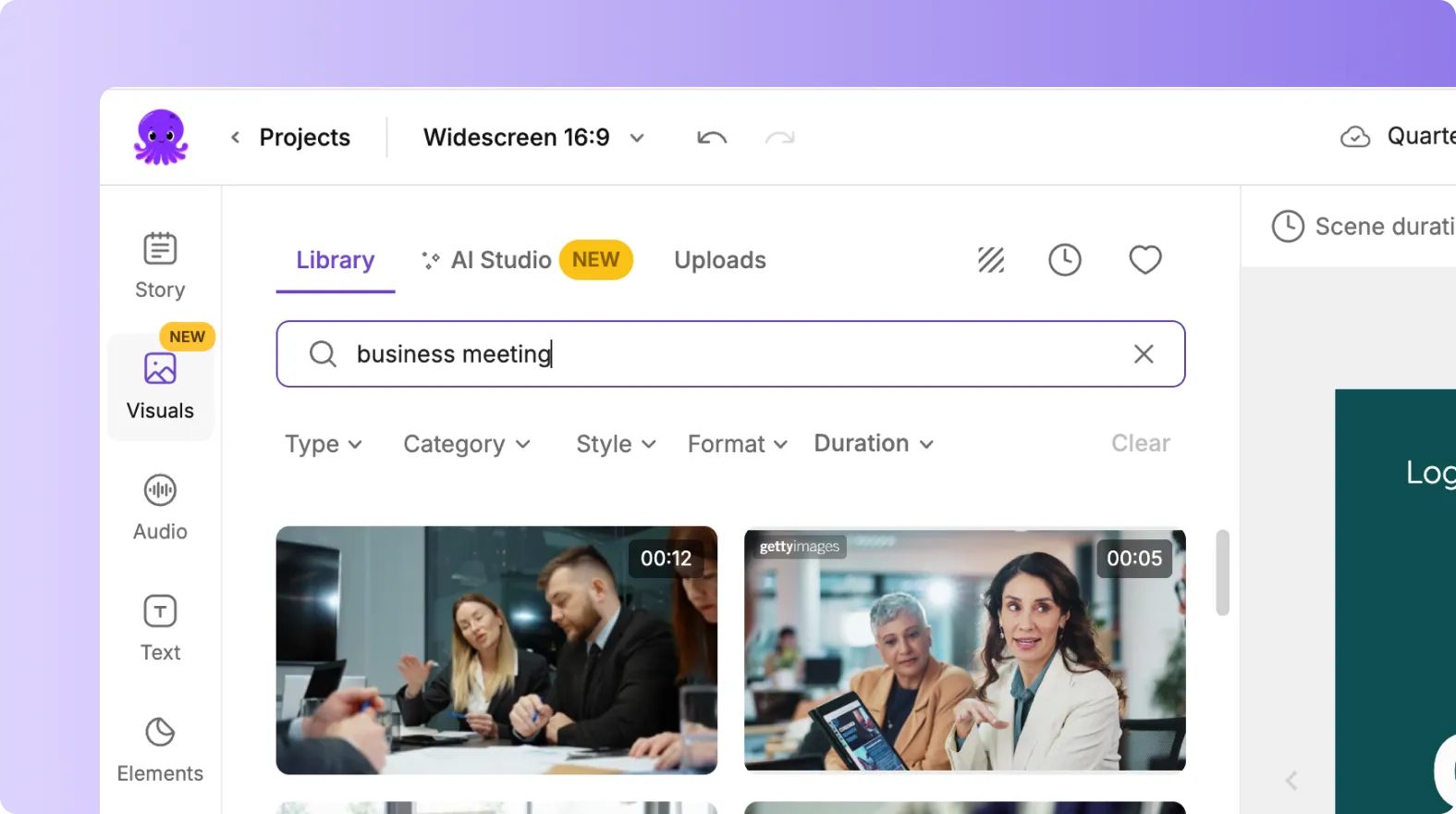 Visuals Keyword Search