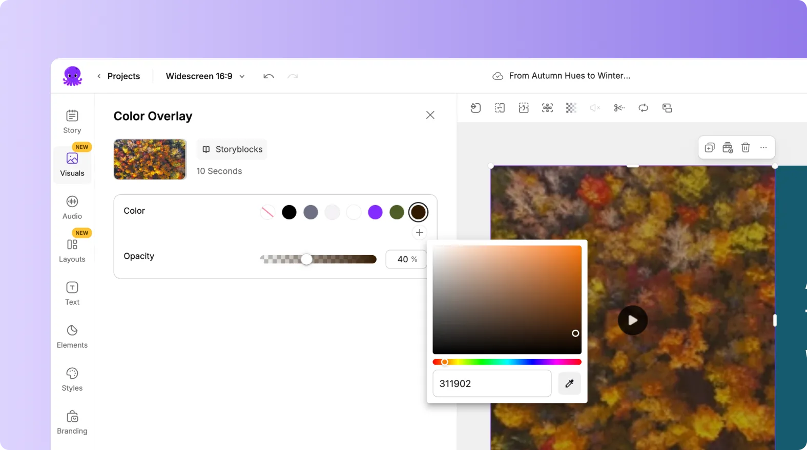 visual color overlay