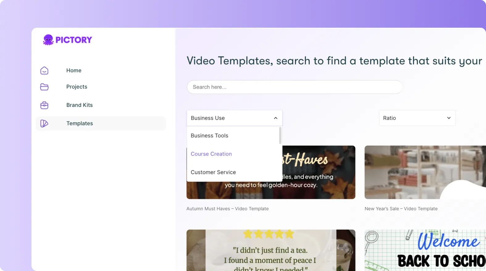 instant template use case