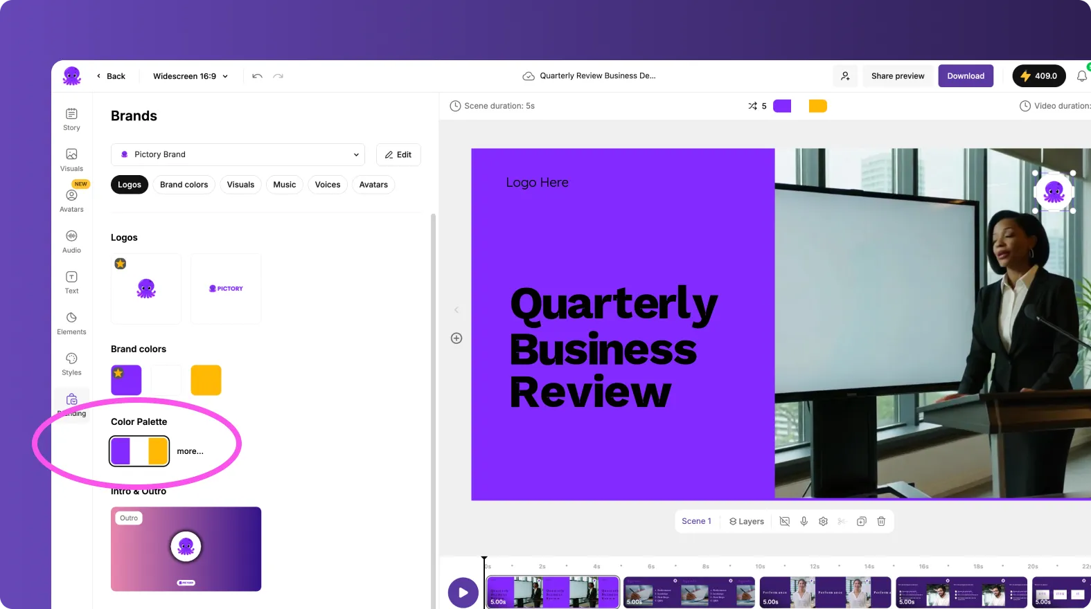 branding color palette