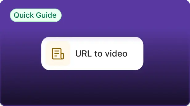 URL to Video Quick Guide - Pictory Video Academy