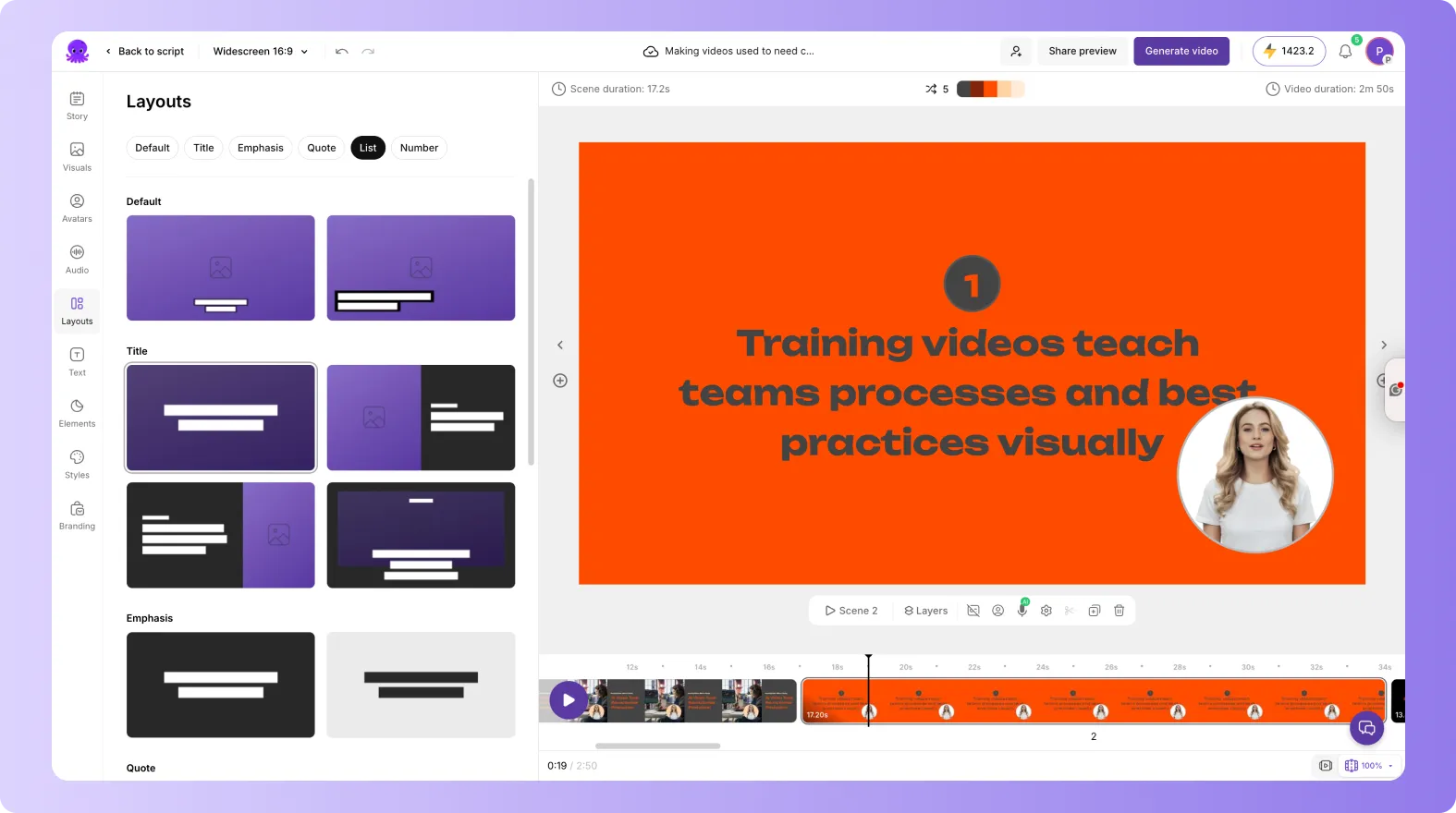 doc to video layouts