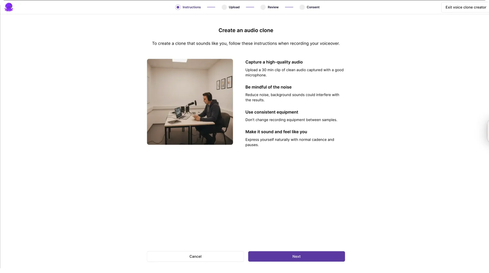 how to create a voice clone