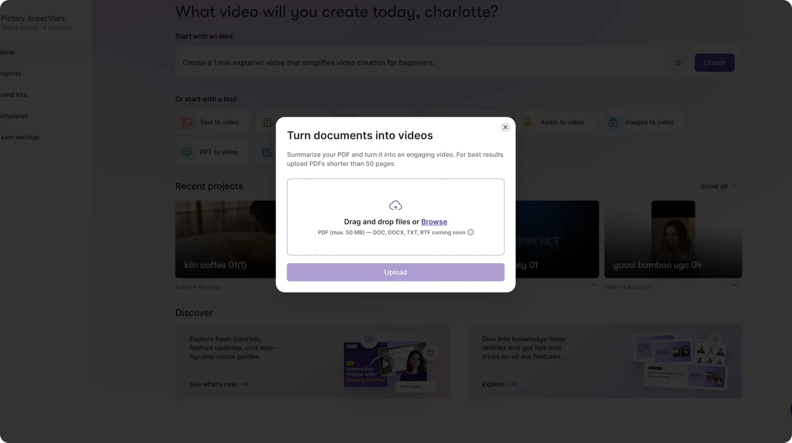turn docs into videos
