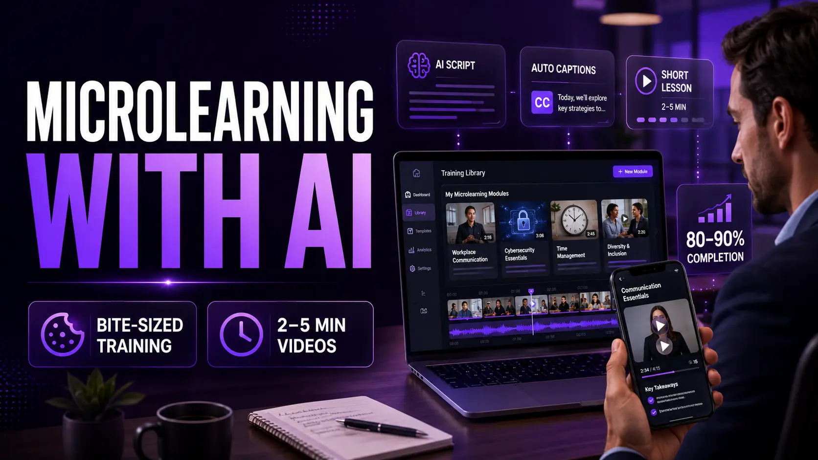 Article - Microlearning Videos: How to Create Bite-Sized Training Content with AI