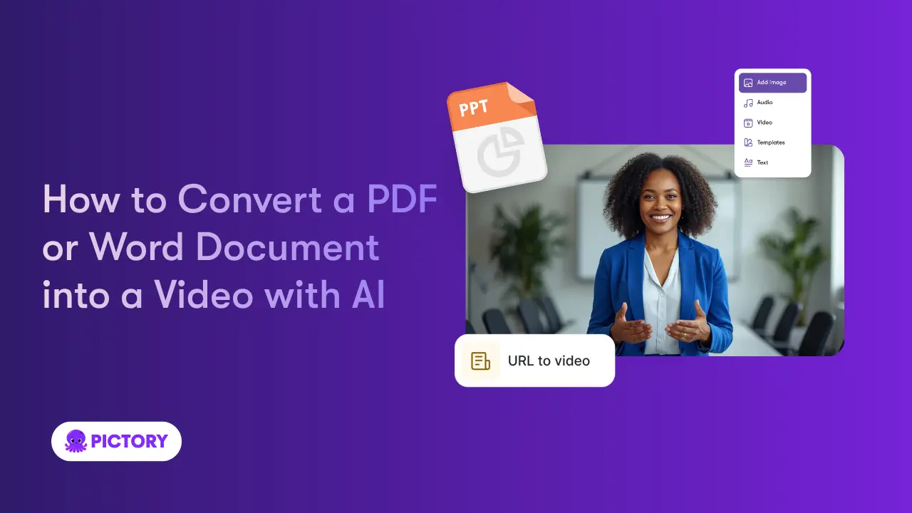 How to Convert a PDF or Word Document into a Video with AI