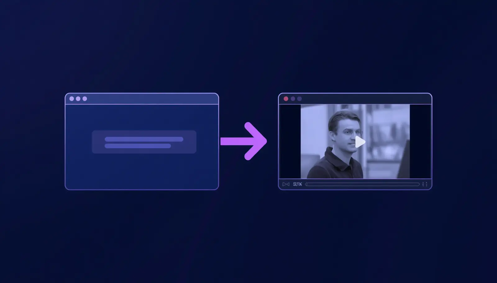 Pictory URL to video workflow showing a browser URL being converted into a finished branded video