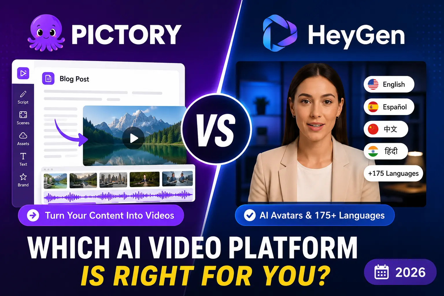 [Article] - Pictory vs HeyGen: Which AI Video Platform Is Right for You? (2026)