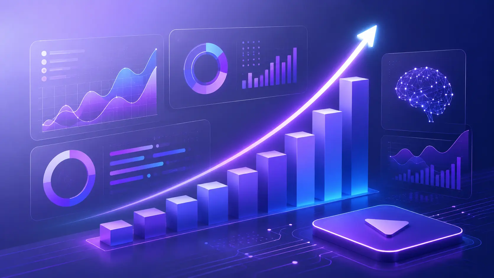 AI video statistics 2026 showing market growth and adoption trends across industries