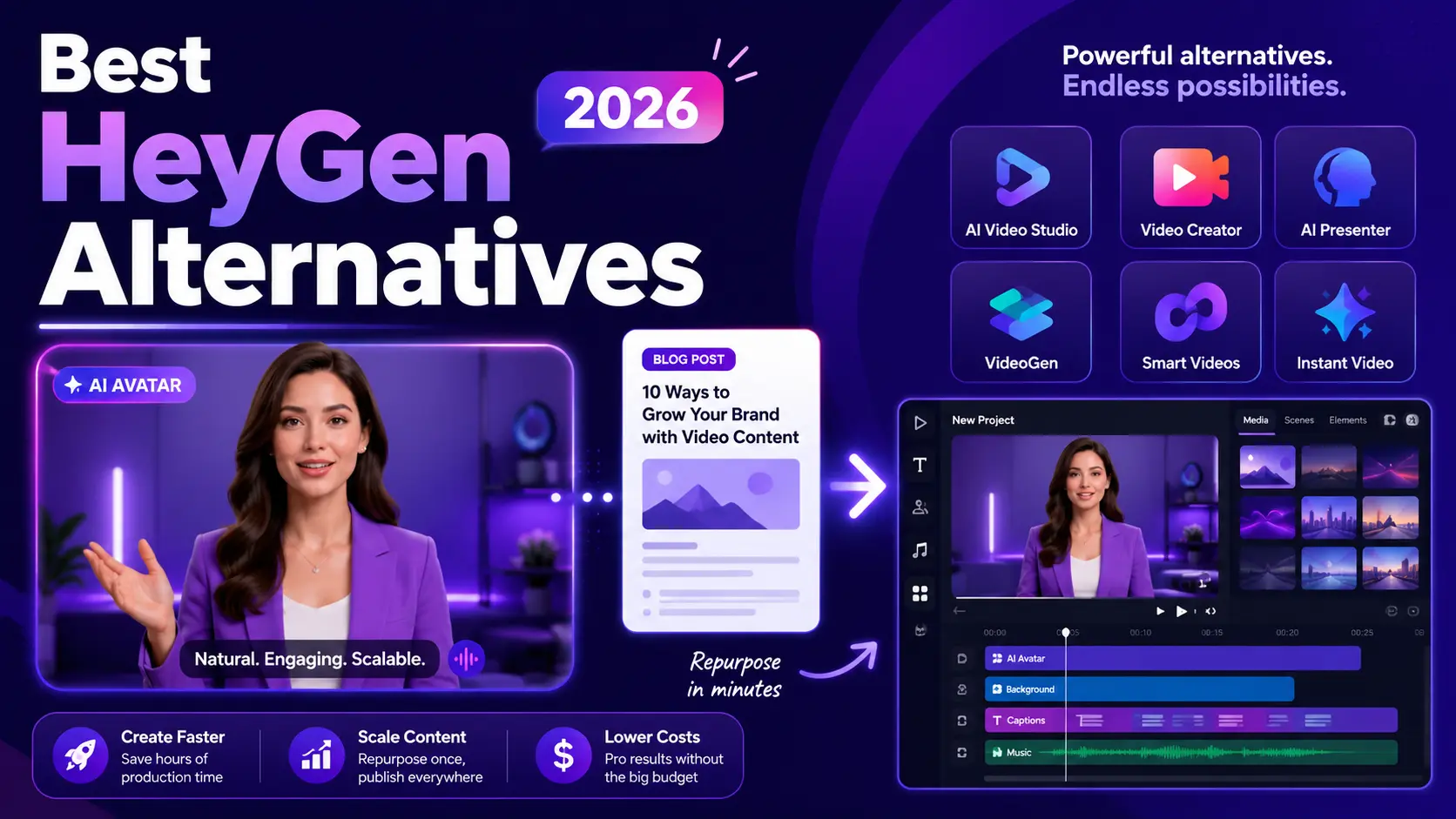 Article - 7 Best HeyGen Alternatives for Content-First AI Video