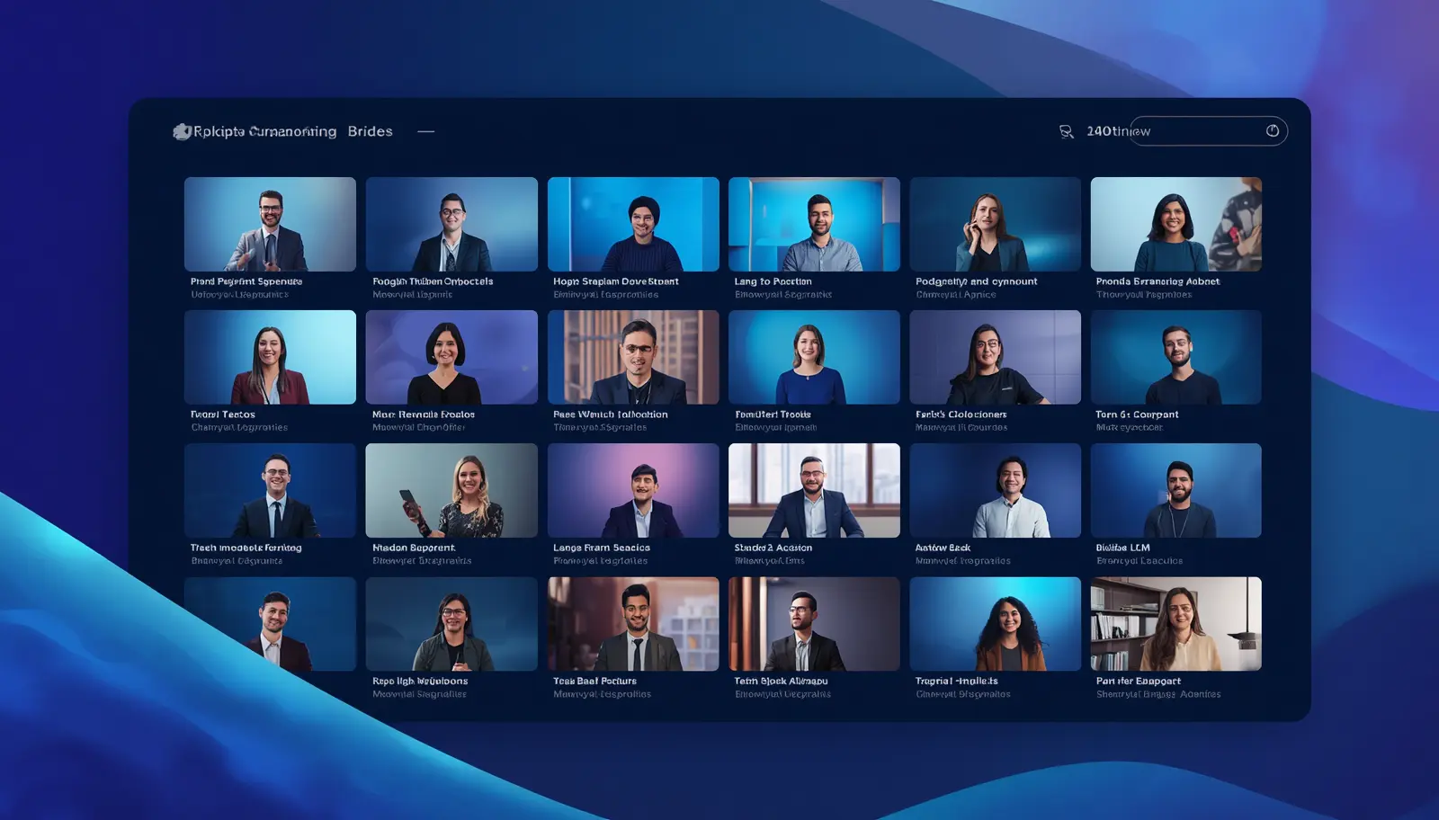 Employee onboarding video library displayed in a learning management system dashboard