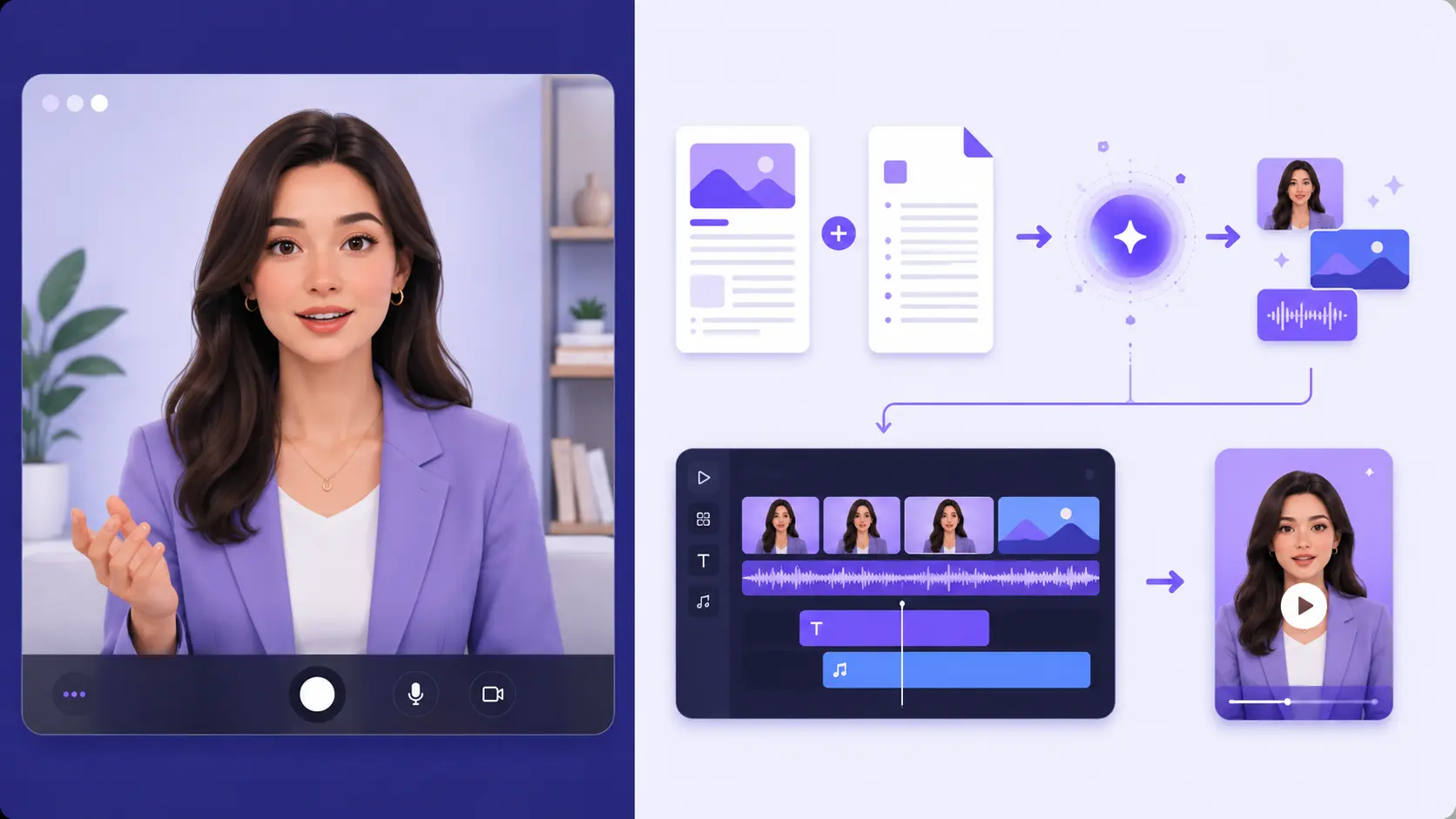 Comparison of avatar-only video tools versus content repurposing video tools