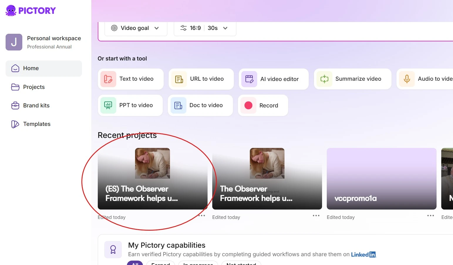 Pictory App - Translate Multiple Languages - Show translated video on dashboard